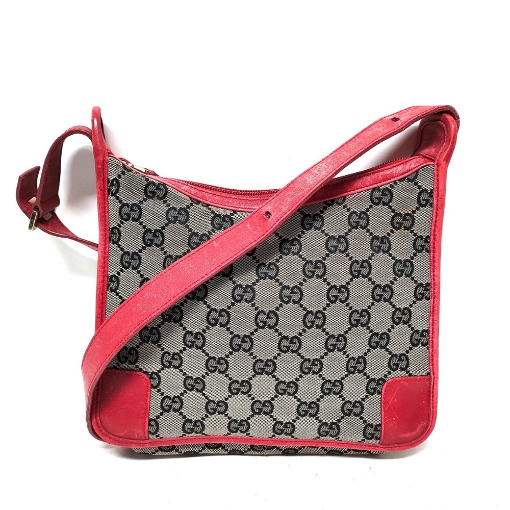 Gucci Shoulder Bag Black Canvas